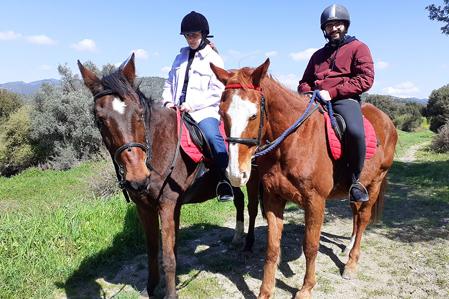 Photo of people riding horses