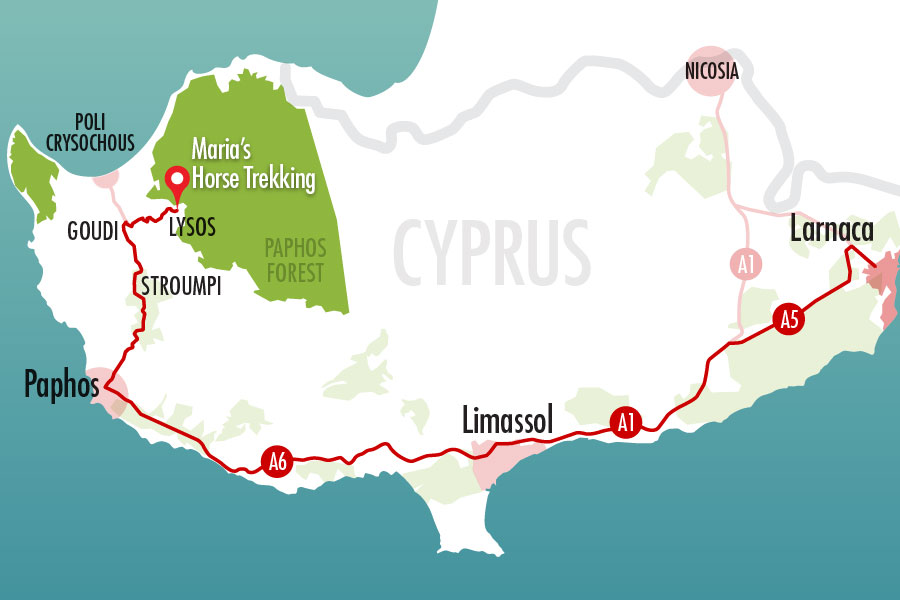 Map of Cyprus